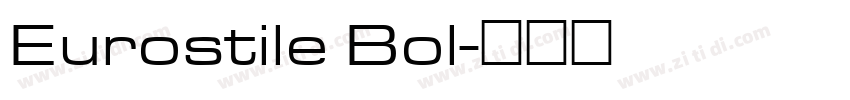 Eurostile Bol字体转换